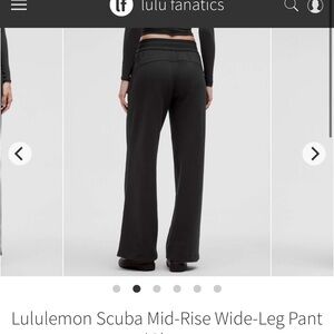 Lululemon Athletica Black Wide-Leg Pants - sz Small (Short)